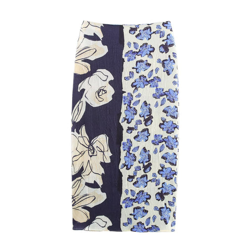 Women's European and American style printed skirt